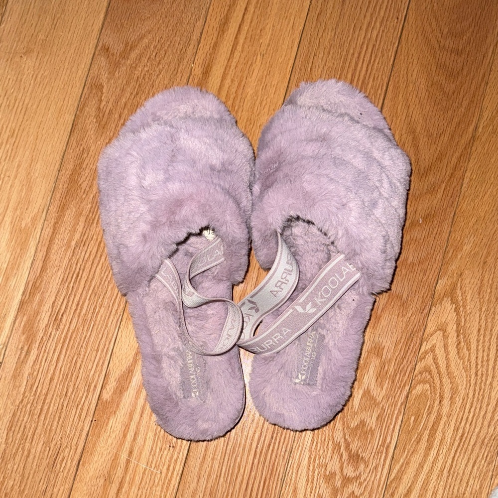 Koolaburra Lilac Fuzzy Slippers